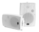 ASP90 6.5" Premium Outdoor Weather-Resistant Patio Speakers with 70v Switch (Pair)