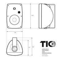 TIC WPS6 6.5" Outdoor Weather-Resistant Wi-Fi Patio Speakers  (Pair)