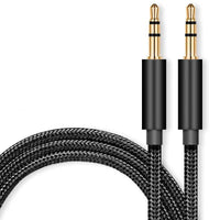 A1T1FT10  3.5mm Stereo Audio Cable Extension Male to Male Nylon Braided 5ft/1.5m Zerist Tangle-Free AUX Cable for Headphones, iPods, iPhones, iPads, Home/Car Stereos and More