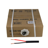 SPC14B-100  14AWG Outdoor Speaker 100 Feet Wire Rated for Outdoor Direct Burial and in-Wall Installation Speaker Cable Oxygen Free Copper UL CL3