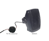 AES0101- Weatherproof Eco Patio Speakers 50W, 4" 2-Way Woofer Speaker and 1" Balance Dome Tweeter, White or Black, Pair