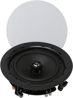 TIC MC8O28 8'' Ceiling Speakers W/Magnetic Grill(Pair) Perfect for Damp and Humid Indoor/Outdoor Placement - Bath, Kitchen, Covered Porches.
