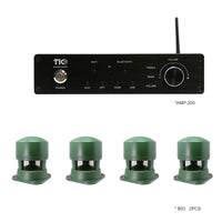 AMP200 Wi-Fi& Bluetooth 5.0 4*100W Multi-Room Amplifier With 4PCS B03