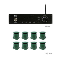AMP200 Wi-Fi& Bluetooth 5.0 4*100W Multi-Room Amplifier With 8PCS GS3