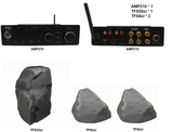 Wifi 2.1 Channel Subwoofer Amplifier AMP210 with Rock Subwoofer TFS55 +2 Rock Speakers TFS6 bundle
