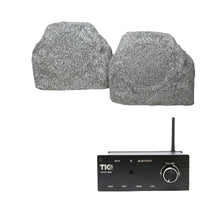 AMP88 Wi-Fi& Bluetooth 5.0 2*50w Multi-Room Amplifier With TFS5 6.5" Outdoor Weather-Resistant Rock Speakers (Pair)