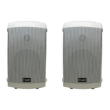 AES0105- Weatherproof Multi Patio Speakers (Pair, White or Black) 80W, 5.25" 2-Way Woofer Speaker and 1" Balance Dome Tweeter