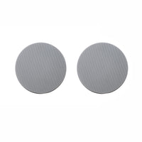 TIC MC8O26 6'' Ceiling Speakers W/Magnetic Grill(Pair) Perfect for Damp and Humid Indoor/Outdoor Placement - Bath, Kitchen, Covered Porches. 6.5 inch 8Ω / Pair (Magnetic Grill)