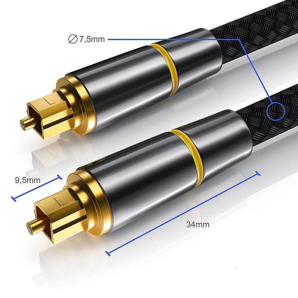 Thomson Câble fibre optique audio, connecteur ODT (Toslink), 3 m Câble audio  – acheter chez