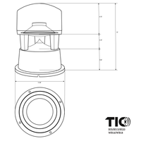 B55  8"Premium Outdoor Weather-Resistant Omnidirectional In-Ground Subwoofer(Single Channel)-Refurbish