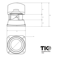 B13 - 8" Outdoor 70v In-Ground Omnidirectional Speaker(Single)