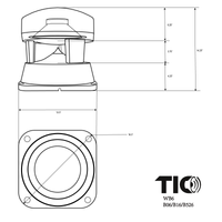 B526 - 6.5" Outdoor Bluetooth 5.0 In-Ground Omnidirectional Speaker(Single)