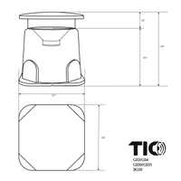 GS50 -  8" Outdoor Weather-Resistant Omnidirectional In-Ground Subwoofer(DVC)--Refurbish